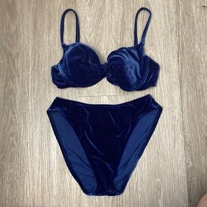 Vintage 90s Sessa Velvet Retro Bikini